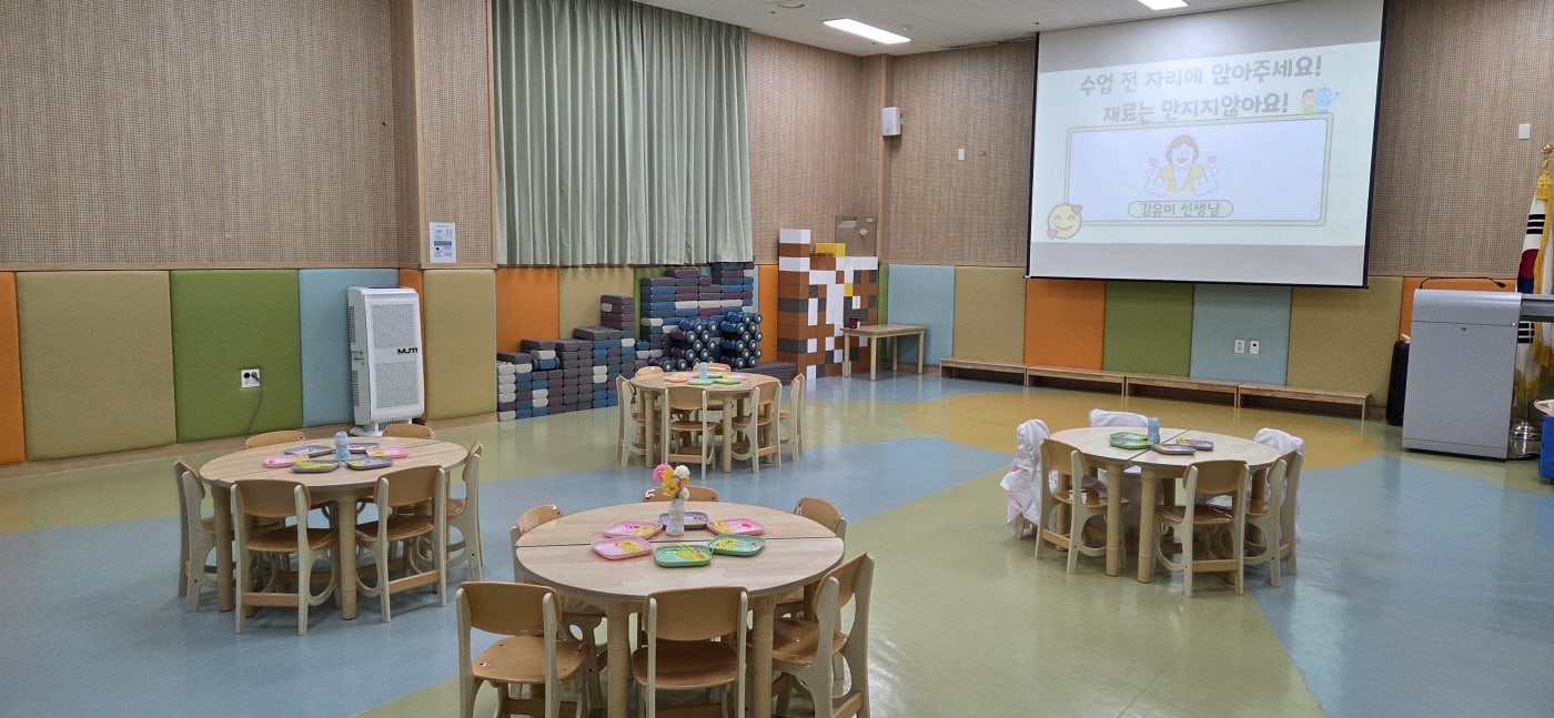 원주 무실빛유치원에서 만난 로봇팔 제어와 증강현실 체험기