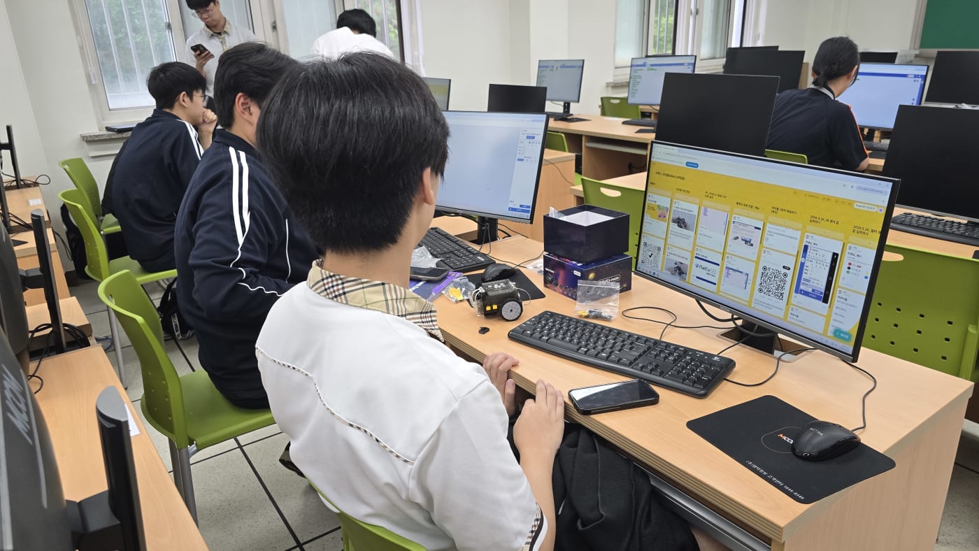 우주탐사체 로봇 교육 경기 서해고 아이블 2회차 화성 광물 탐사 성공 비결